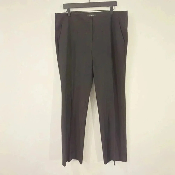Talbots Signature Women's Dress Pants 16 Black‎ Blend Tailored Fit - Picture 1 of 5